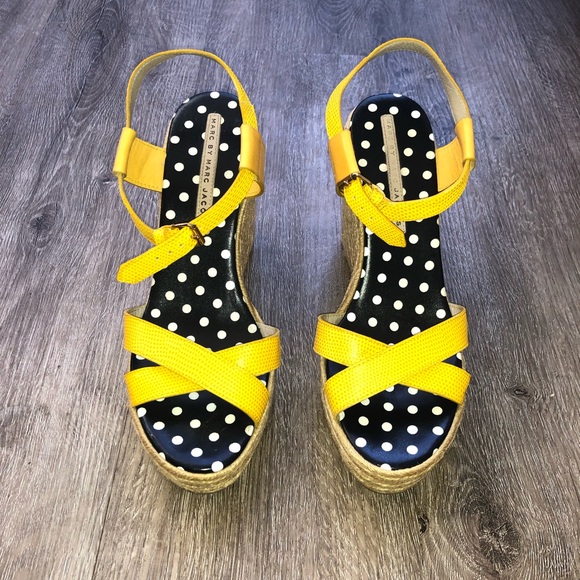 Marc By Marc Jacobs Shoes - MARC by MARC JACOBS Yellow espadrille wedges 9